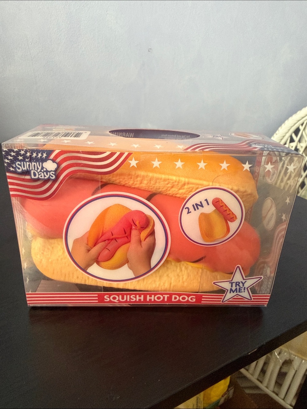 Sunny Days- Hotdog 2 piece squish- NWT